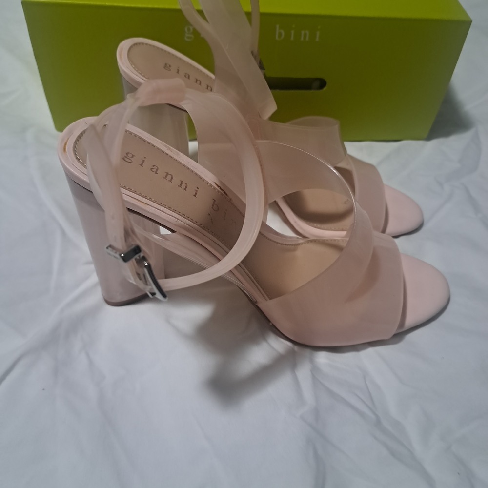 Gianni Bini Blush Pink Block Heels